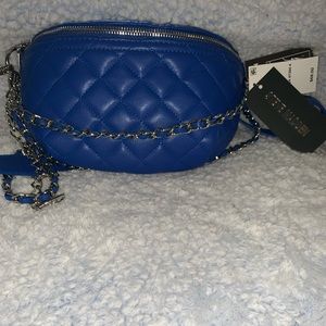 Blue Steve Madden belt bag